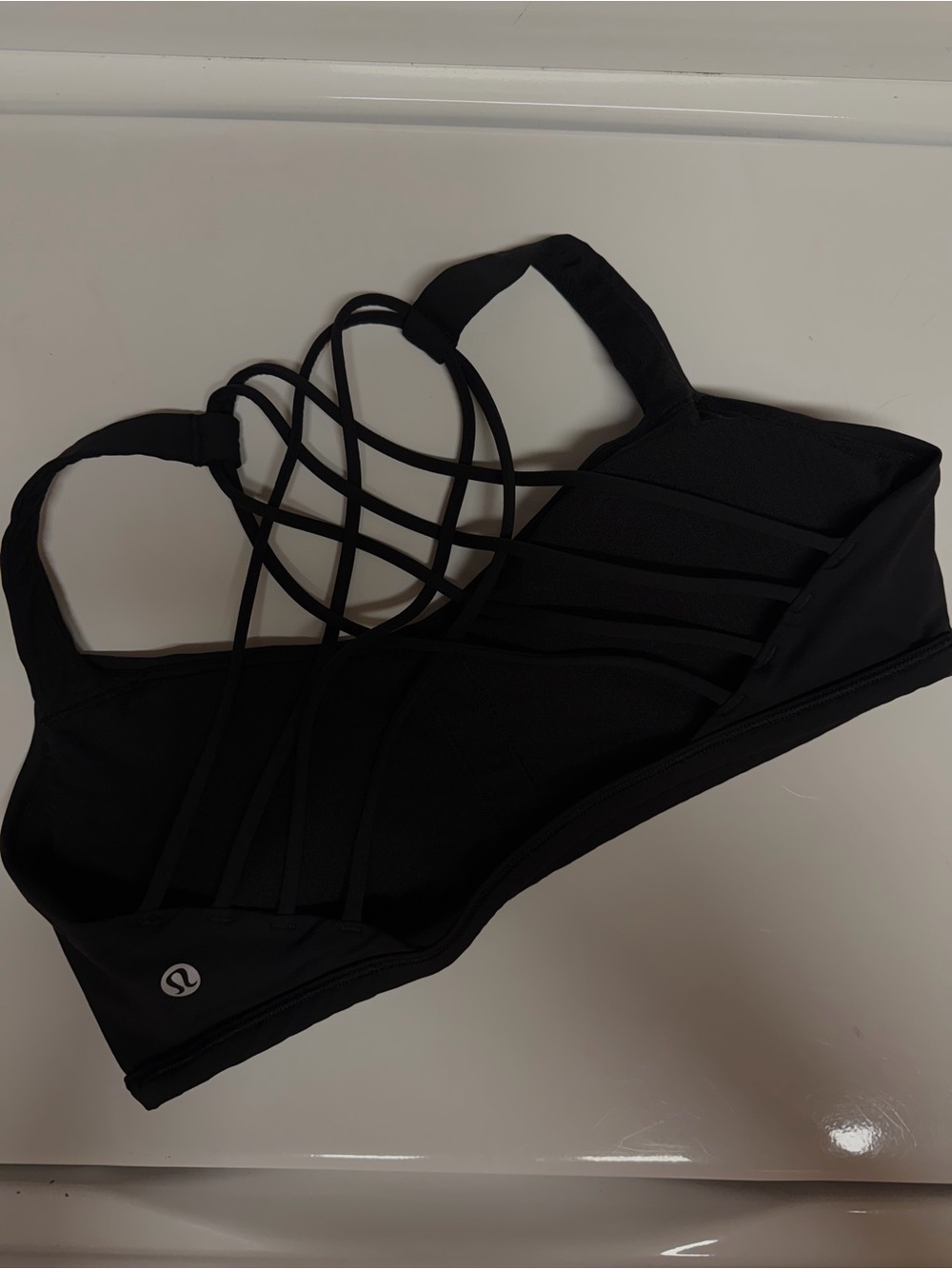 lululemon athletica Black Strappy Back Sports Bra